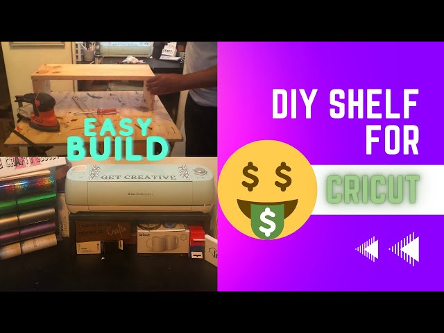 DIY shelf for Cricut! Easy build, give yourself extra storage