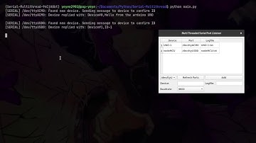 Multi Thread Serial Logger with GUI - written in Python 3 (for Arduino, ESP, etc)