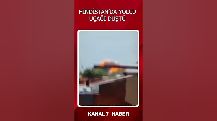 🔴HİNDİSTAN'DA YOLCU UÇAĞI DÜŞTÜ