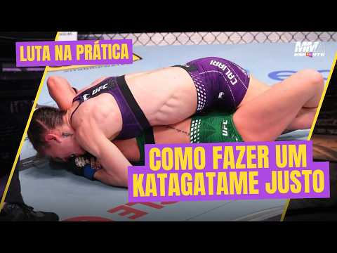 FIGHT IN PRACTICE | Winning Arm-Triangle Choke, Nicolle Caliari explains her UFC submission