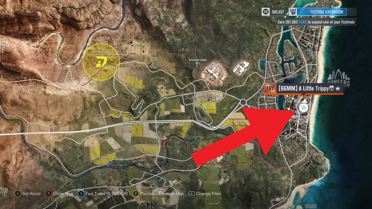 Расположение forza horizon 4