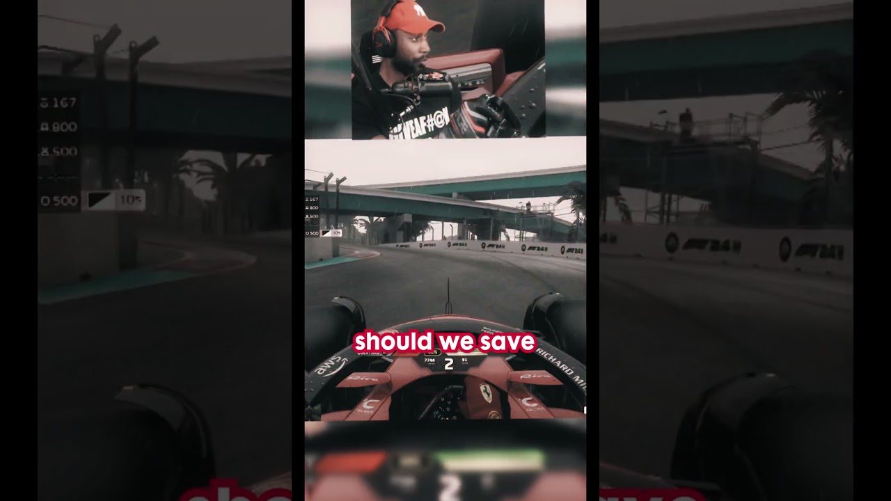 F1 24 DISASTER STRIKES #f124 #esportsf1 #lewishamilton #scuderiaferrari