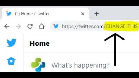 How to Change your Twitter Username and URL