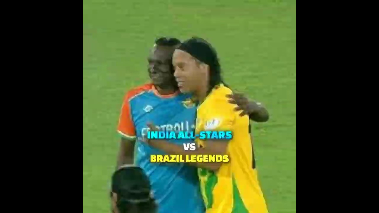 India All-Stars vs Brazil Legends #shorts #indianfootball #brazil  #football
