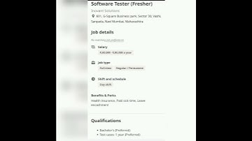 Software Tester#fresher #experienced #getemployed #youtubeshorts #softwaretestingjobs #qajobs