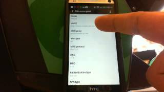 how to add apn setting for at sim on a tmobile htc one phone