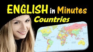 Learn ENGLISH World map: country names, continents, territories - easy English practice