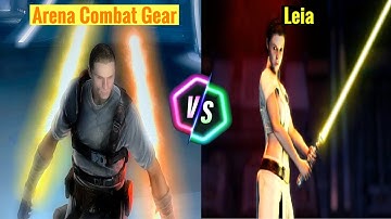 Star Wars: The Force Unleashed 2 - Arena Combat Gear Vs Leia!