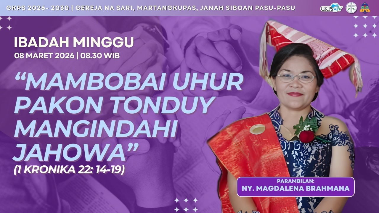(LIVE) Ibadah Minggu 8 Maret 2026 || Ny. Magdalena Brahmana