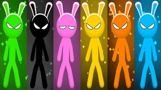 The Stickman Party Bunny MINIGAMES Gameplay 1 2 3 4 Player Best Levels Walkthrough Android ios