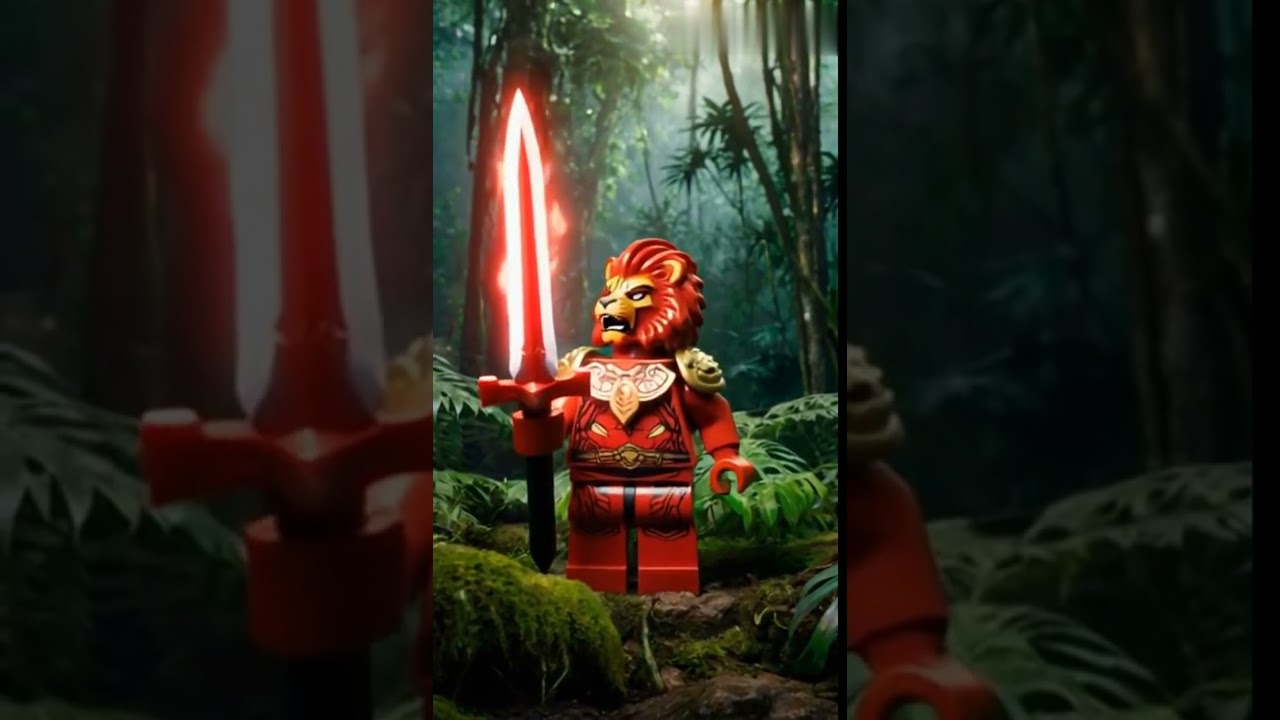 LEGO Red Lion Warrior – Guardian of the Wild 🌿 