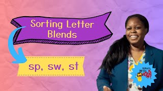 Sort Letter Blends Sp, Sw, St Spelling Skills With Read, Write, Roar