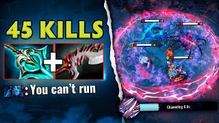 OMG Max Attack Speed Riki 45Kills One Shot Burst Damage Abyssal + Disperser No Escape🔥