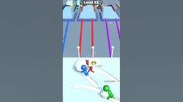 snow race! gameplay walkthrough Android iOS game nub game #22 #youtubeshorts #fungame #fun