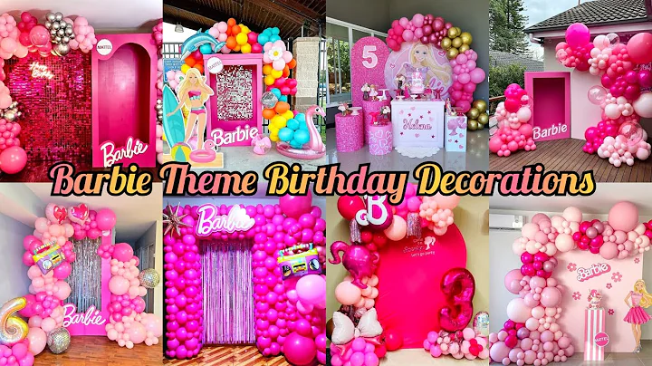 Barbie Theme Birthday Decorations Ideas/Girls Birthday Party Decorations/ Doll Birthday Theme Decor 