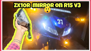 Zx10r Mirror installation in R15 V3 😍😱/R6 mirrors / The Jaipurite Guy