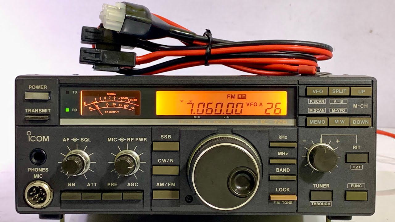 IC-726　ハム無線機　HF/50MHz 💥iCom IC-726 HF/50MHz 150/15W + DC💥 - YouTube