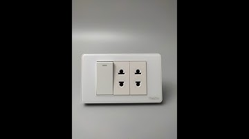 Bộ Công Tắc Ổ Cắm Điện Âm Tường Mặt PVC Trong Bo Viền Màu Trắng TENKO I Tenko.com.vn