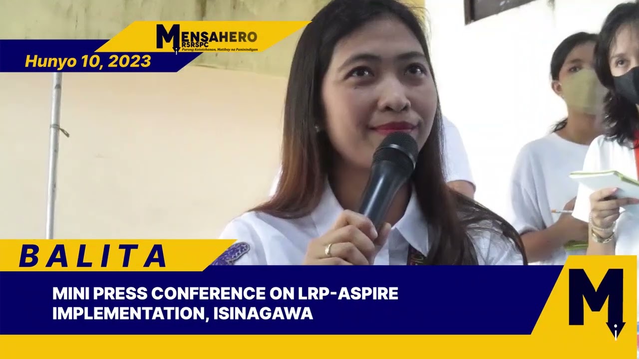 MINI PRESS CONFERENCE ON LRP-ASPIRE IMPLEMENTATION, ISINAGAWA