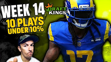 Week 14 NFL DFS Plays Under 10% Ownership | Draftkings and Fanduel