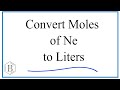Moles to Liters Conversion Concepts