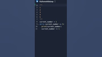 python while print 1 to 5 #python
