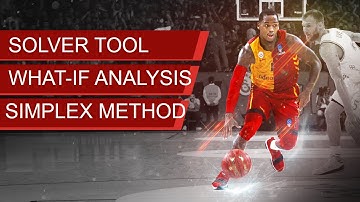 Simplex,linear Programming SOLVER