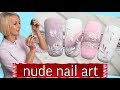 Nude nail art-roses nail art,flowers.Victoria Bandurist