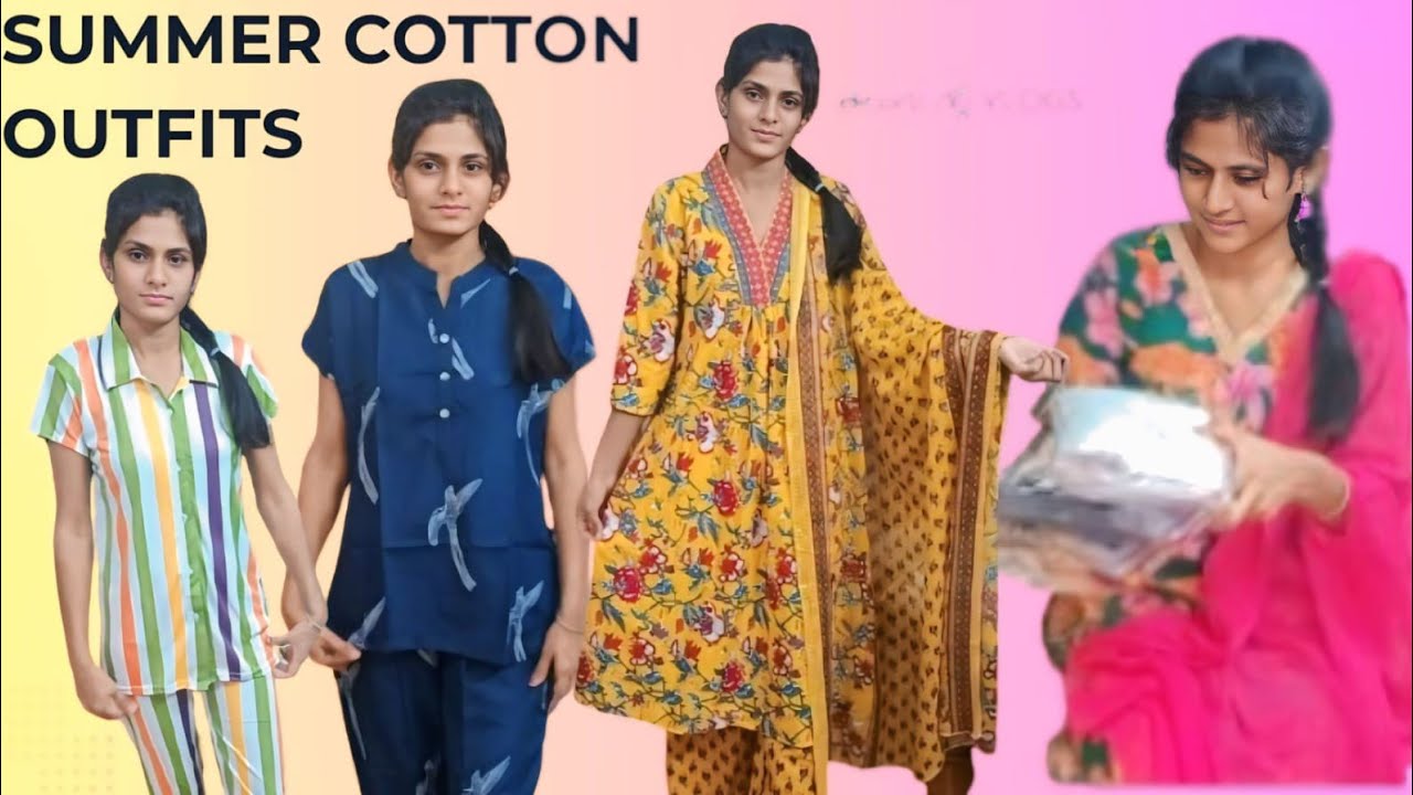Meesho Summer 🌞 Cotton Outfits Shopping 🛍️/ Affordable prices Clothes/ తెలుగు girl vlogs 