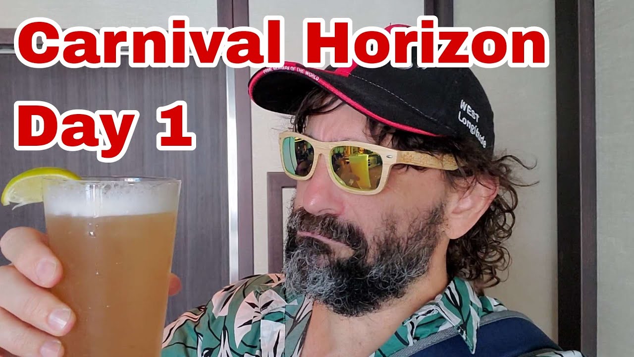 CRUISE | Carnival Horizon Day 1 | Boarding | Drinks | Lido Marketplace