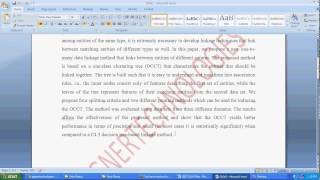 OCCT A ONE CLASS CLUSTERING TREE FOR IMPLEMENTING ONE TO MANY DATA LINKAGE Wealth