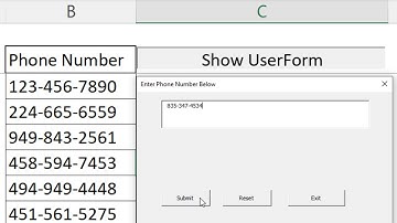 How to Format Textbox Phone Number in Excel | VBA