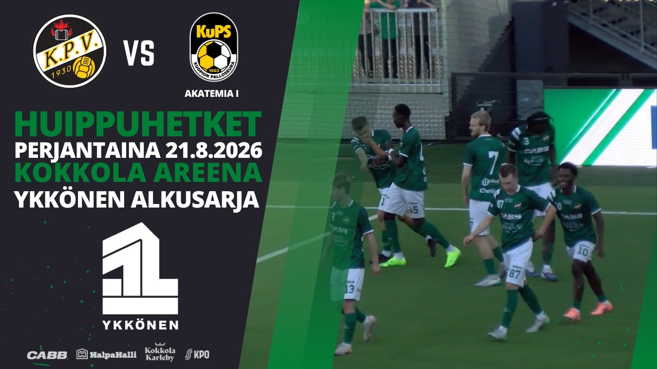 KPV - KuPS Akatemia | pe 21.8.2026 Huippuhetket