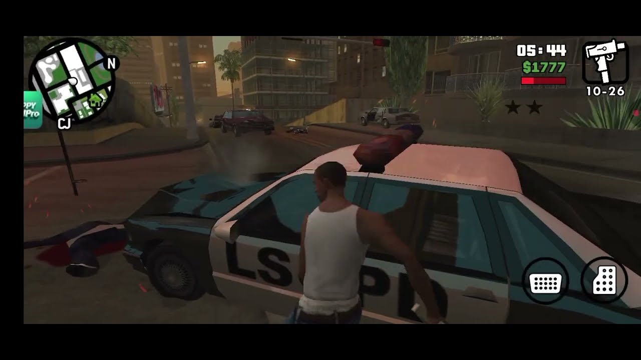 Impresionante Lucha contra la policia y la mafia en gta san andrea!