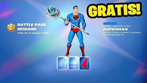 RECOMPENSAS GRATIS para TODOS de SUPERMAN SIN TENER el PASE de BATALLA 🔥🎬