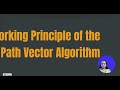 path vector algorithm in networks