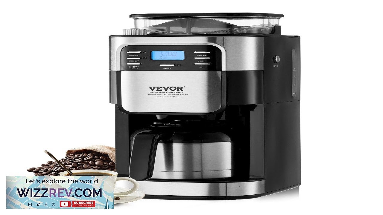 VEVOR 8-Cup Coffee Maker Drip Coffee Machine with 24-Hour Timer for Auto Review