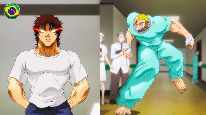 Baki vs talarico do Muhammad no anime Baki o Campeão #anime #baki #bak