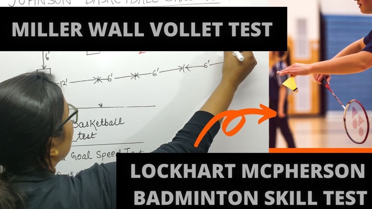 LOCKHART MCPHERSON BADMINTON SKILL TEST MILLER WALL VOLLEY TEST