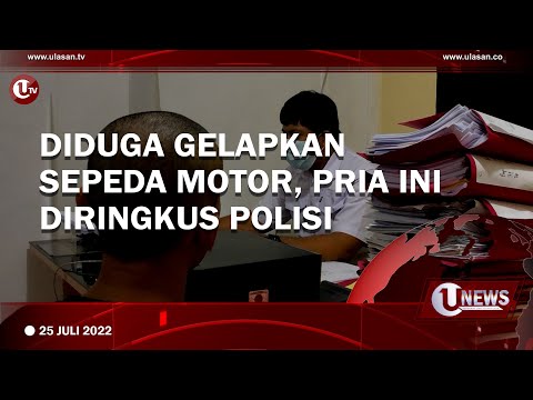 DIDUGA GELAPKAN SEPEDA MOTOR, PRIA INI DIRINGKUS POLISI | U-NEWS