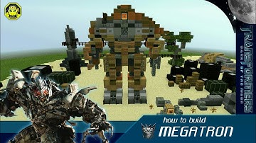 Minecraft how to build Megatron Transformers 3 Dark of the moon สอนสร้าง“เมกะทรอน"ภาค3!