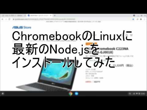 ChromebookのLinuxに最新のNode.jsをインストールしてみた