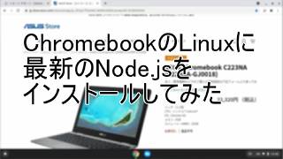 ChromebookのLinuxに最新のNode.jsをインストールしてみた