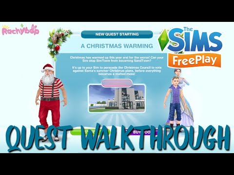 The Sims Freeplay A Christmas Warming Christmas 2021 quest walkthrough!