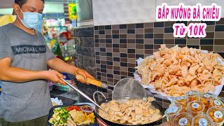 Chủ quán Bắp Nướng Tóp Mỡ Da Heo Chiên Giòn chia sẻ cách chiên Da Heo giòn tan