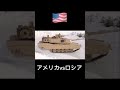 アメリカの戦車とロシアの戦車