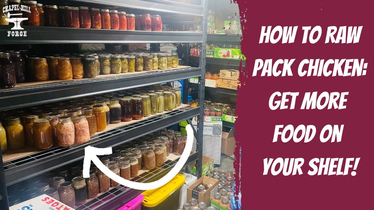 How to Pressure Can Chicken Shelf Stable Food Raw Pack Canning