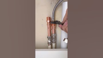 Plumbing up a basin unit with press! #asmr #asmrsounds #diy #howto #tools #subscribe #youtubeshorts