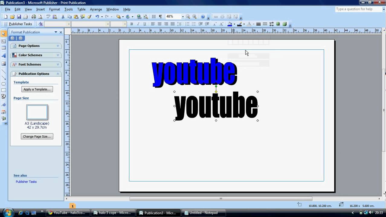 how to make cool titles on microsoft publisher youtube how to make a cool title page