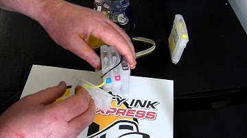 How to change a ciss cartridge on HP 8000, Hp 8500 officejet Pro ciss